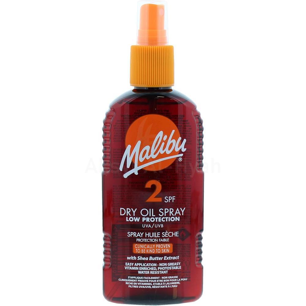 MALIBU SPF2 DRY OIL TANNING SPRAY 200ML #12608