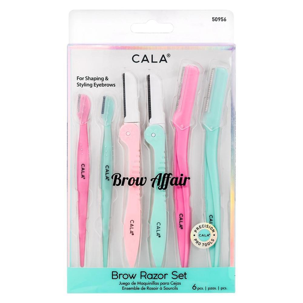 CALA BROW AFFAIR RAZORS ASSORTE 6PCS(50956)