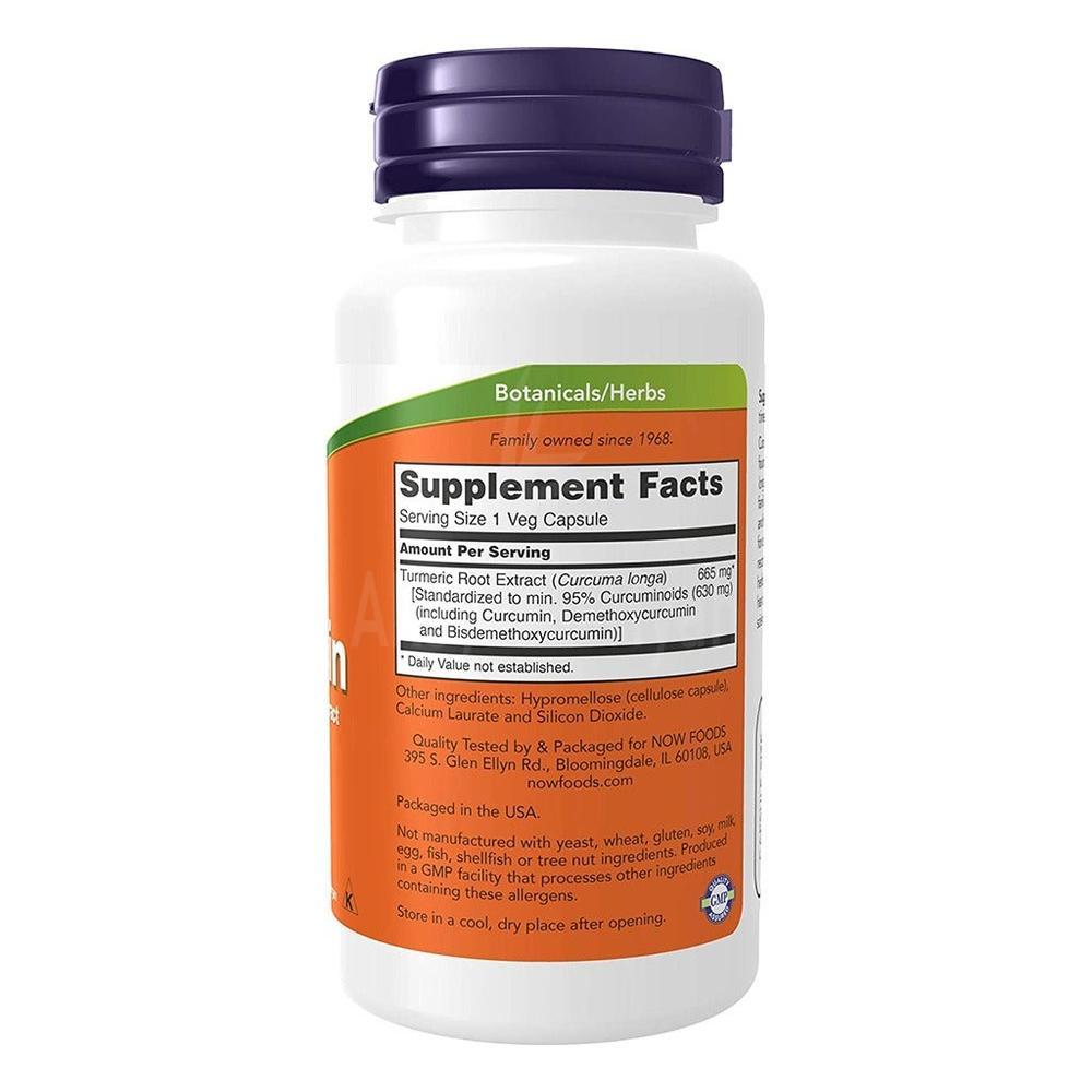 NOW TURMERIC CURCUMIN 60CAP"S #19038 1
