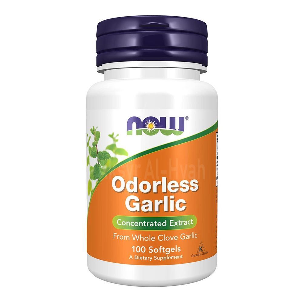 NOW ODORLESS GARLIC 100SOFTGEL"S #19036