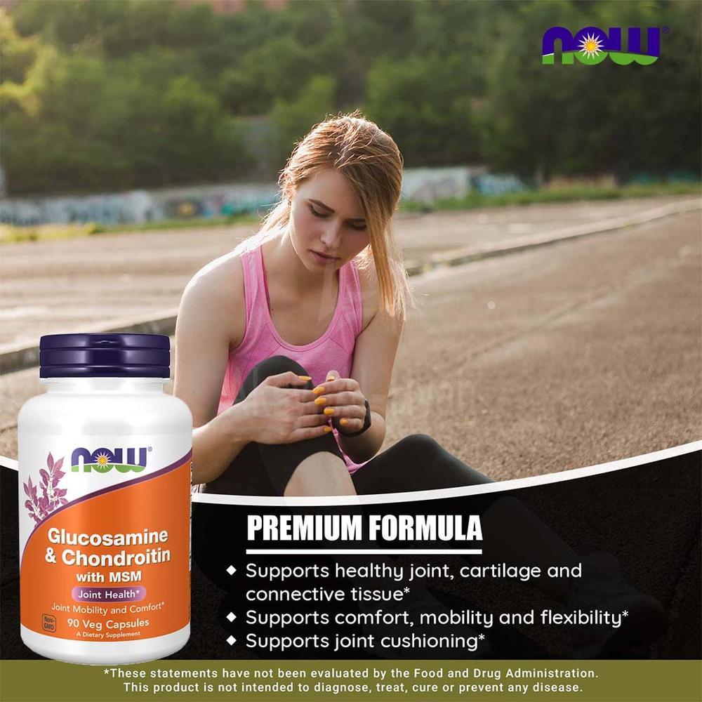 NOW GLUCOSAMINE&CHONDROITIN WITH MSM 90CAP"S #18970 5
