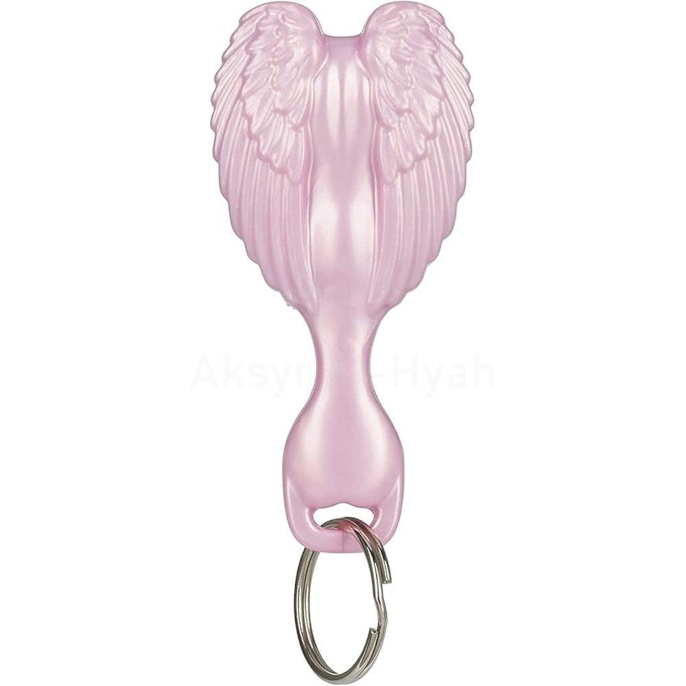 TANGLE ANGEL MINI HAIR BRUSH KEY RING PINK/GRAY