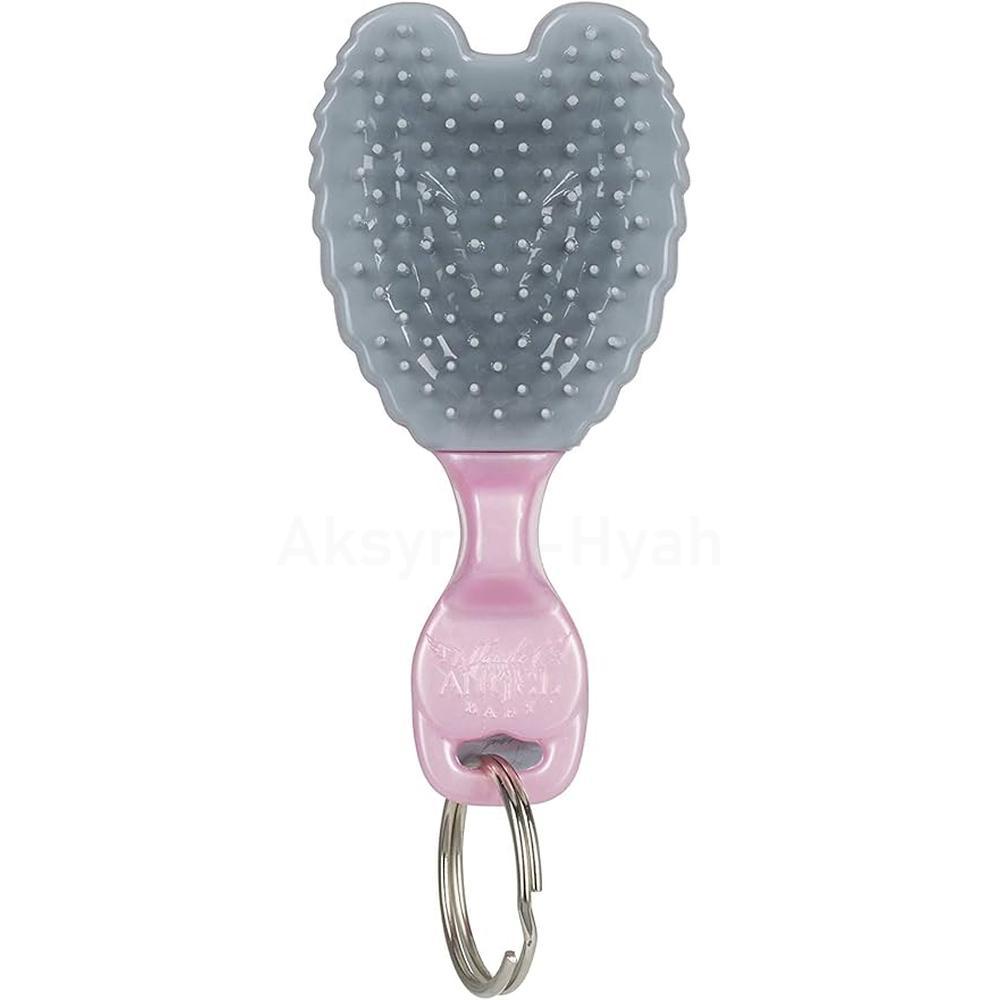 TANGLE ANGEL MINI HAIR BRUSH KEY RING PINK/GRAY 1