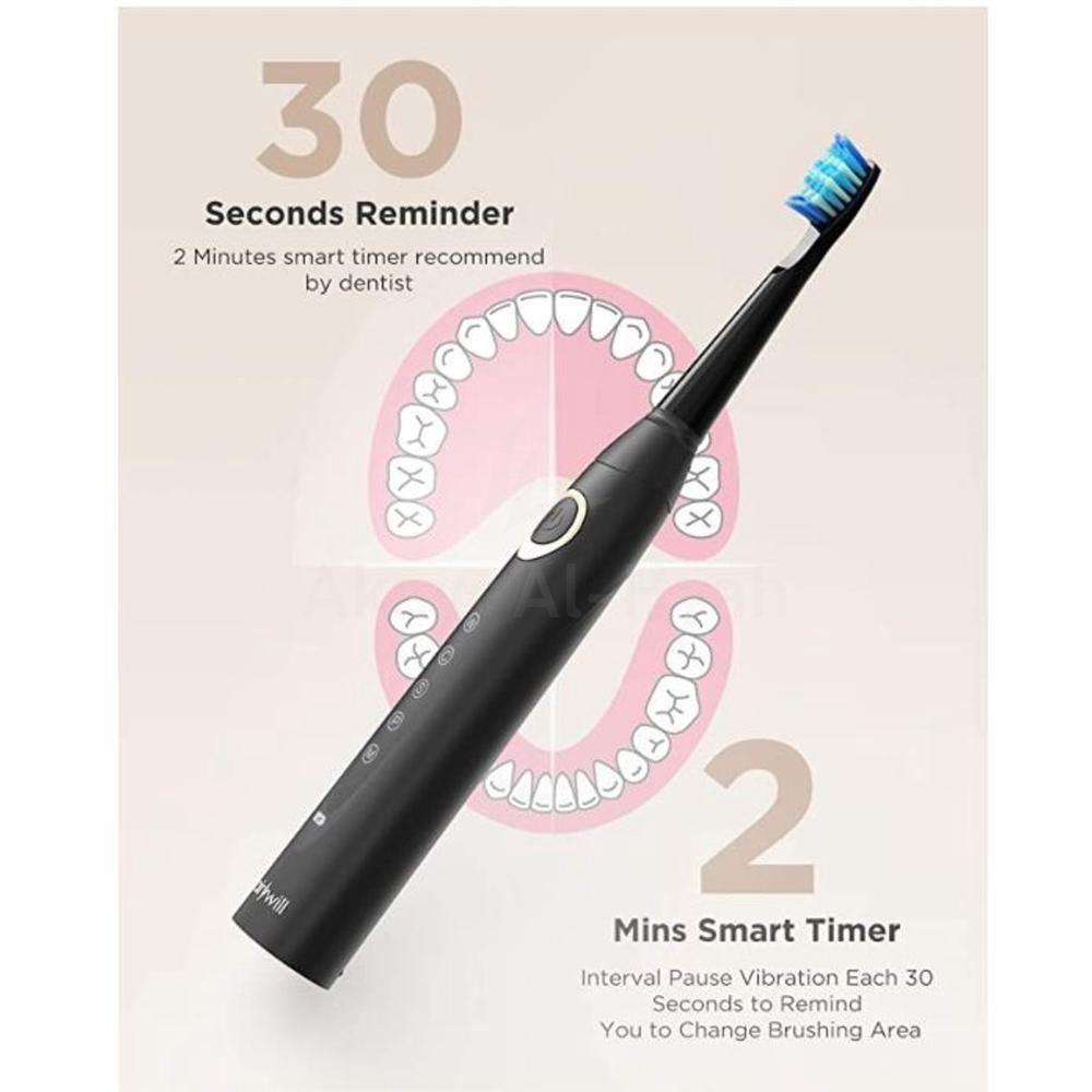 FAIRYWILL D8 ELECTRIC TOOTHBRUSH BLACK 2