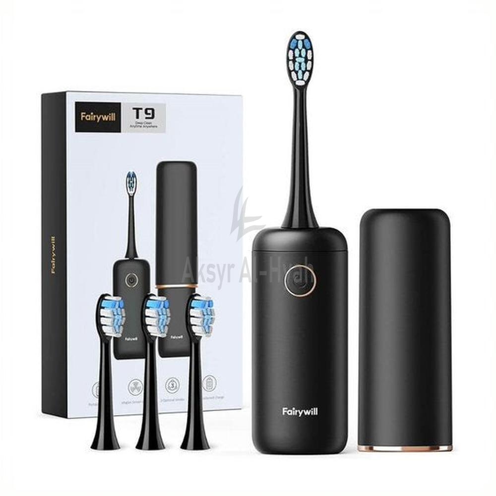 FAIRYWILL T9 TRAVEL ELECTRIC TOOTHBRUSH BLACK 1