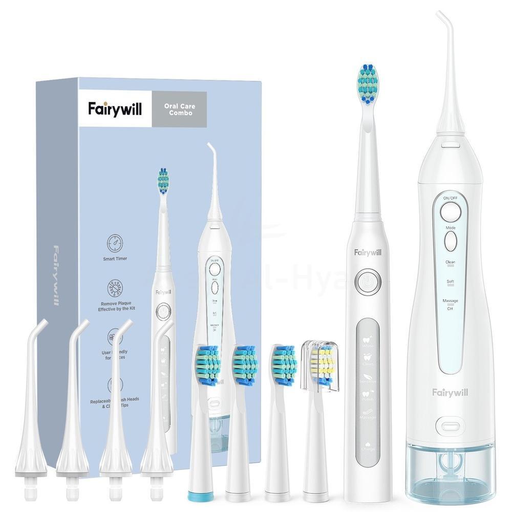 FAIRYWILL COMBO ELEC. BRUSH & IRRIGATOR WHITE