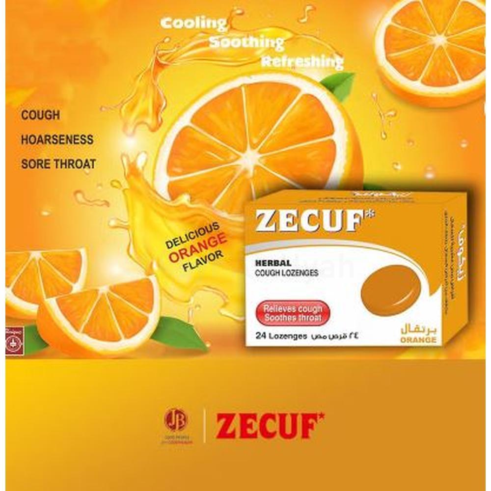 ZECUF ORANGE LOZENGES 24'S 1