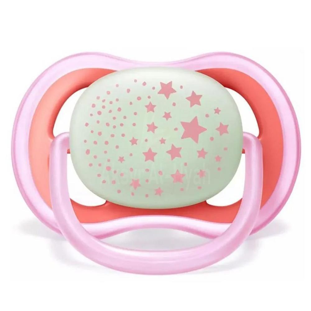 AVENT ULTRA AIR NIGHT SOOTHER SIL 6-18M 2'S GIRL SCF376/22 #PA232 6