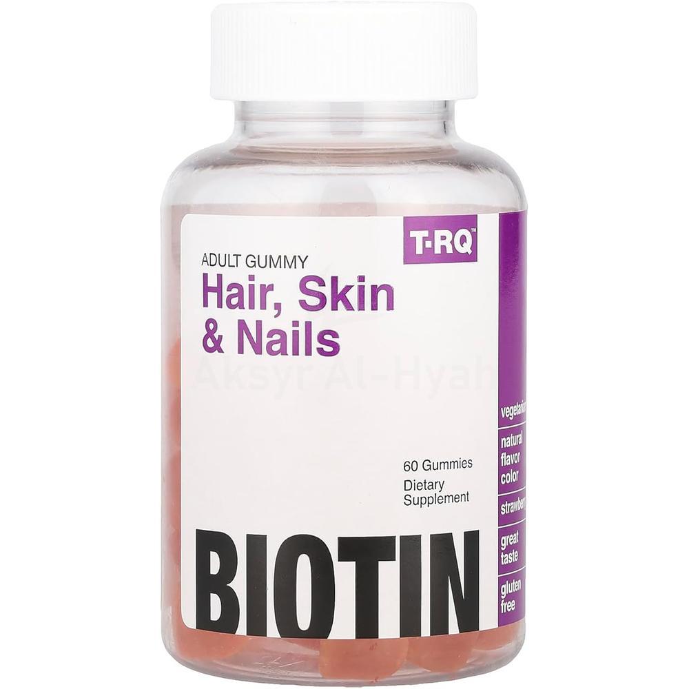TRQ ADULT GUMMY HAIR SKIN & NAIL 60'S(STRAWBERRY)
