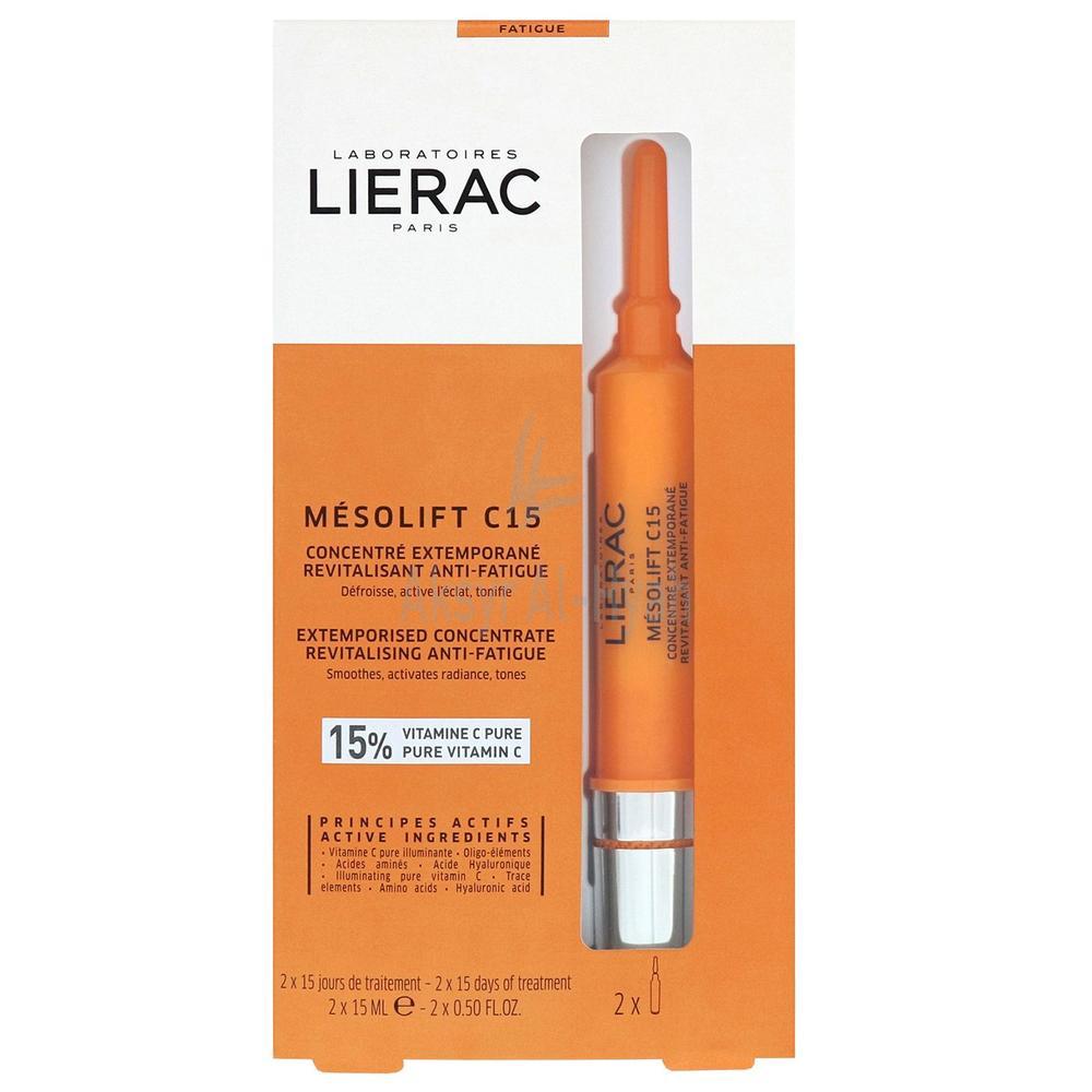 LIERAC MESOLIFT C15 REVITALISING ANTI-FATGUE 2X15ML