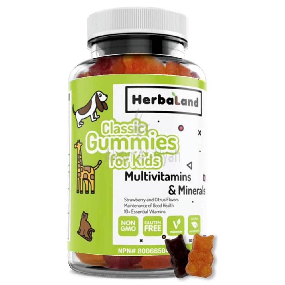 HERBALAND GUMMIES KIDS MULTIVITAMIN & MINERALS 60'S