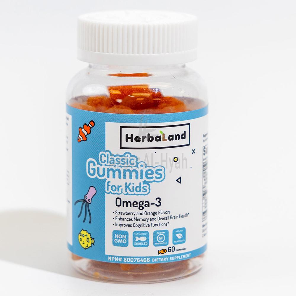 HERBALAND GUMMIES KIDS OMEGA 3  60'S
