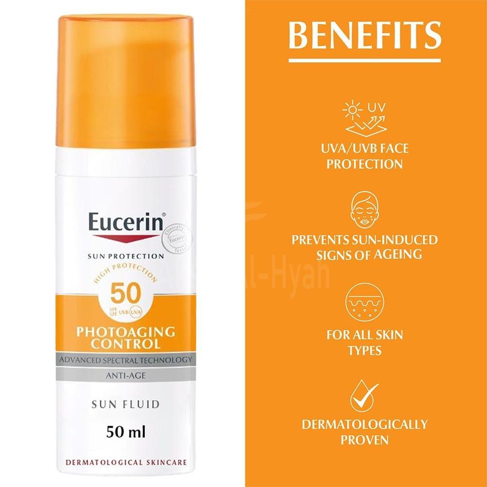 EUCERIN SPF50+ SUN AGE CONTROL FLUID 50ML#87934 4
