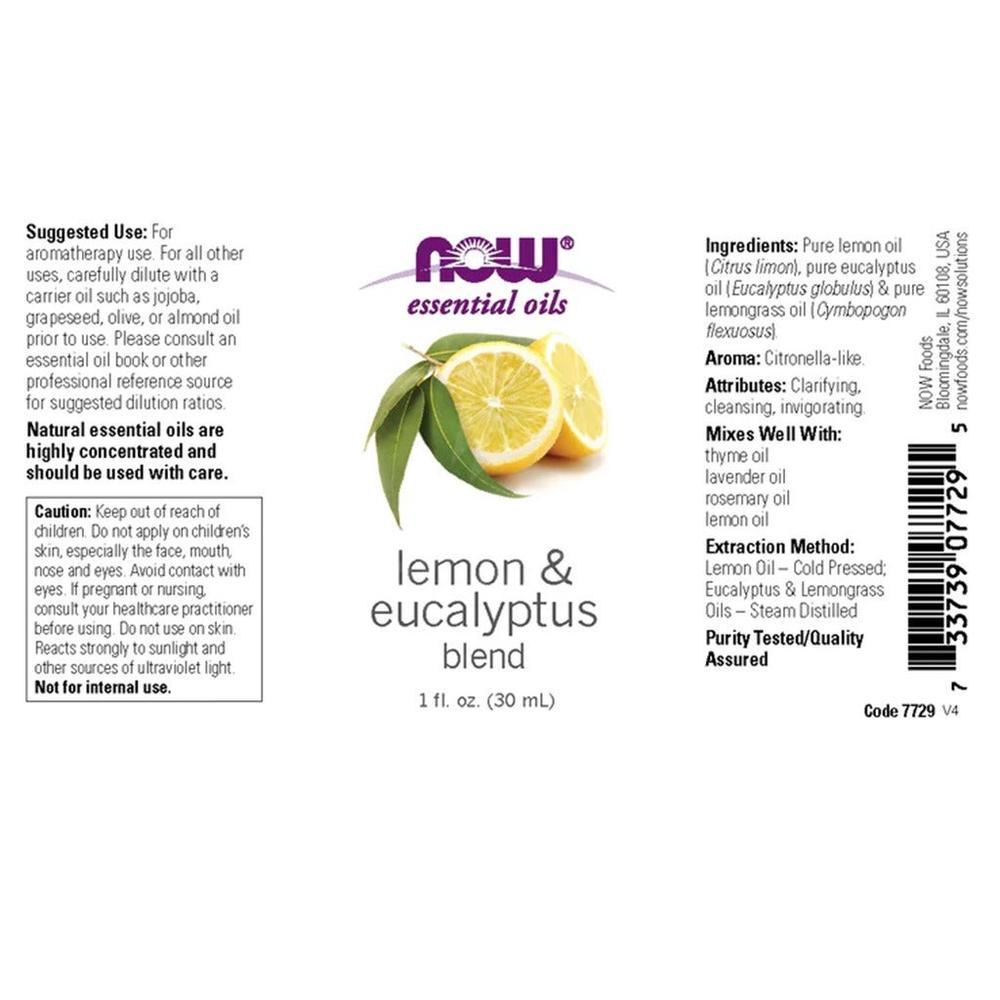 NOW LEMON & EUCALYPTUS OIL 30ML#7729 3
