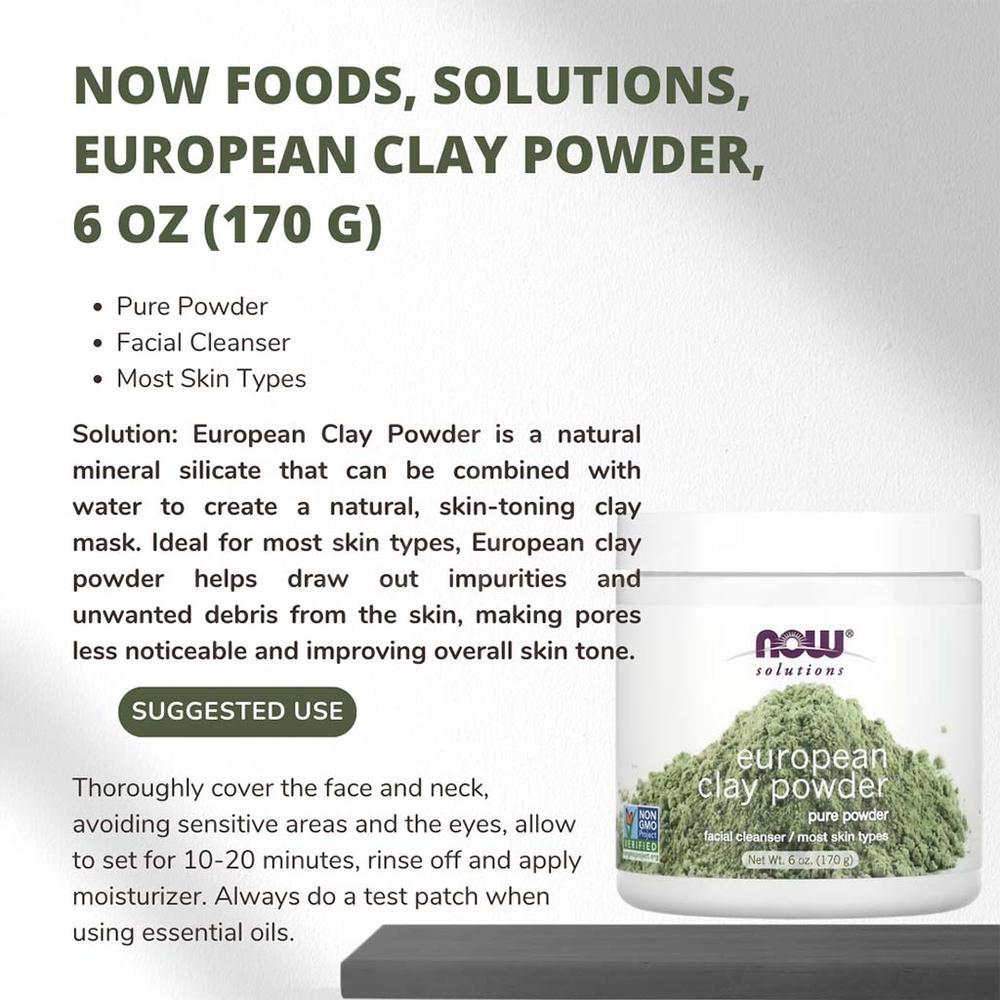 NOW EUROPEAN CLAY POWDER 170GM#8150 3