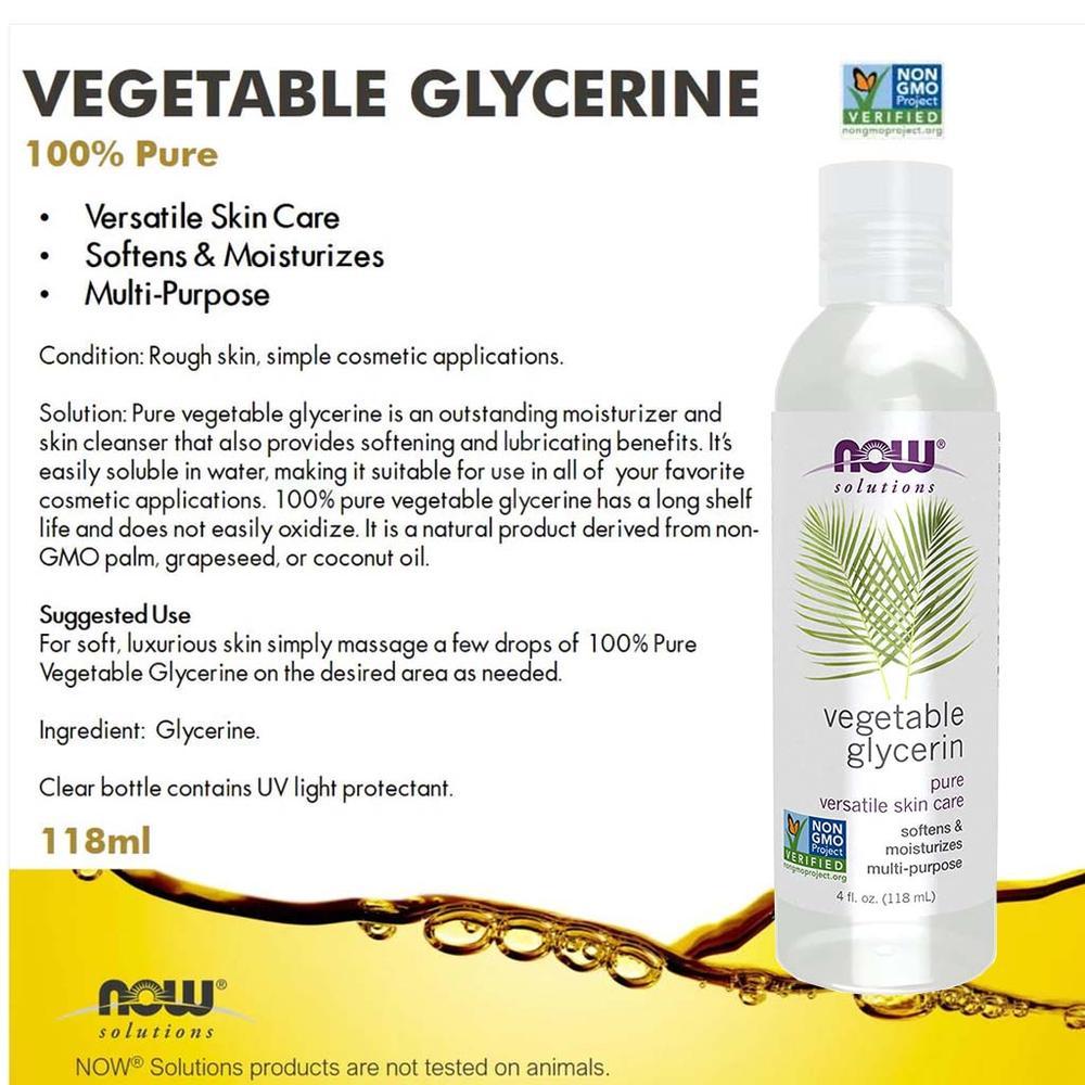 NOW VEGETABLE GLYCERIN OIL 118ML#7695 1