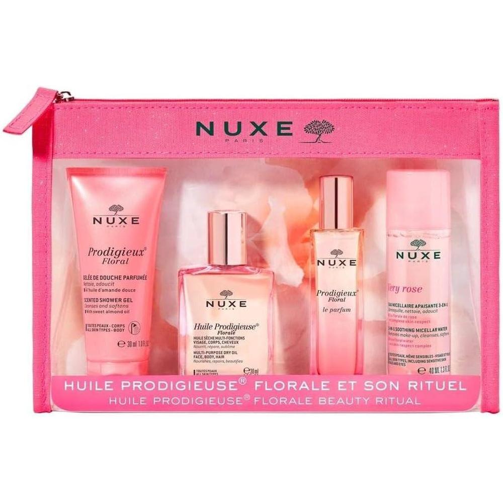OFFER NUXE PRODIGIEUX FLORAL TRAVEL KIT 23 #VNM02280 1