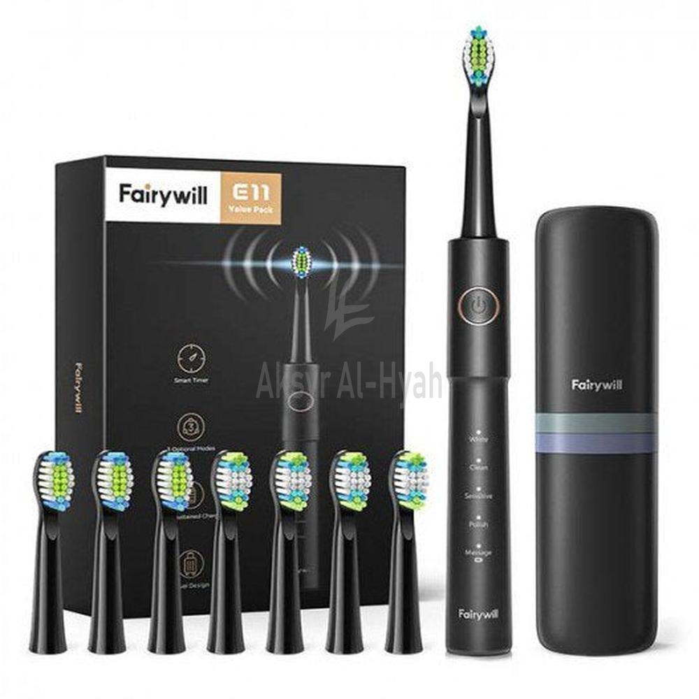 FAIRYWILL E11 ELECTRIC TOOTHBRUSH BLACK