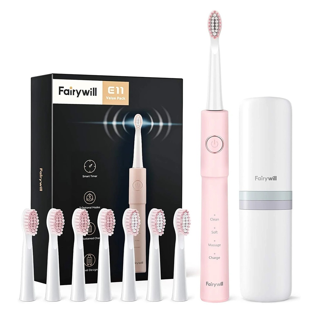 FAIRYWILL E11 ELECTRIC TOOTHBRUSH PINK