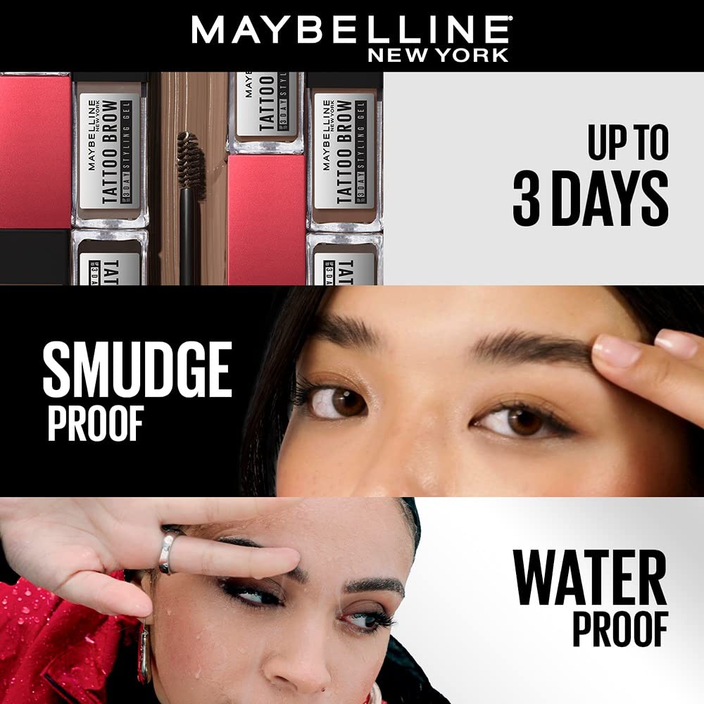 MAYBELLINE TATTOO BROW 3D GEL WARM BROWN 6ML #FM0026478 3