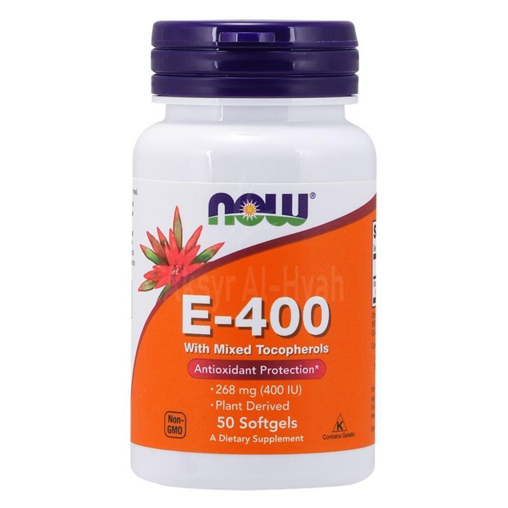 NOW E-400 CAPSULES 50"S #18245