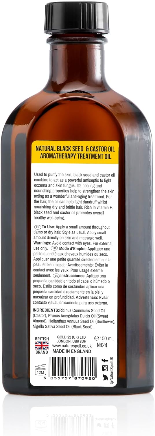 NATURE SPELL BLACK SEED& CASTOR OIL 150ML #17889 2