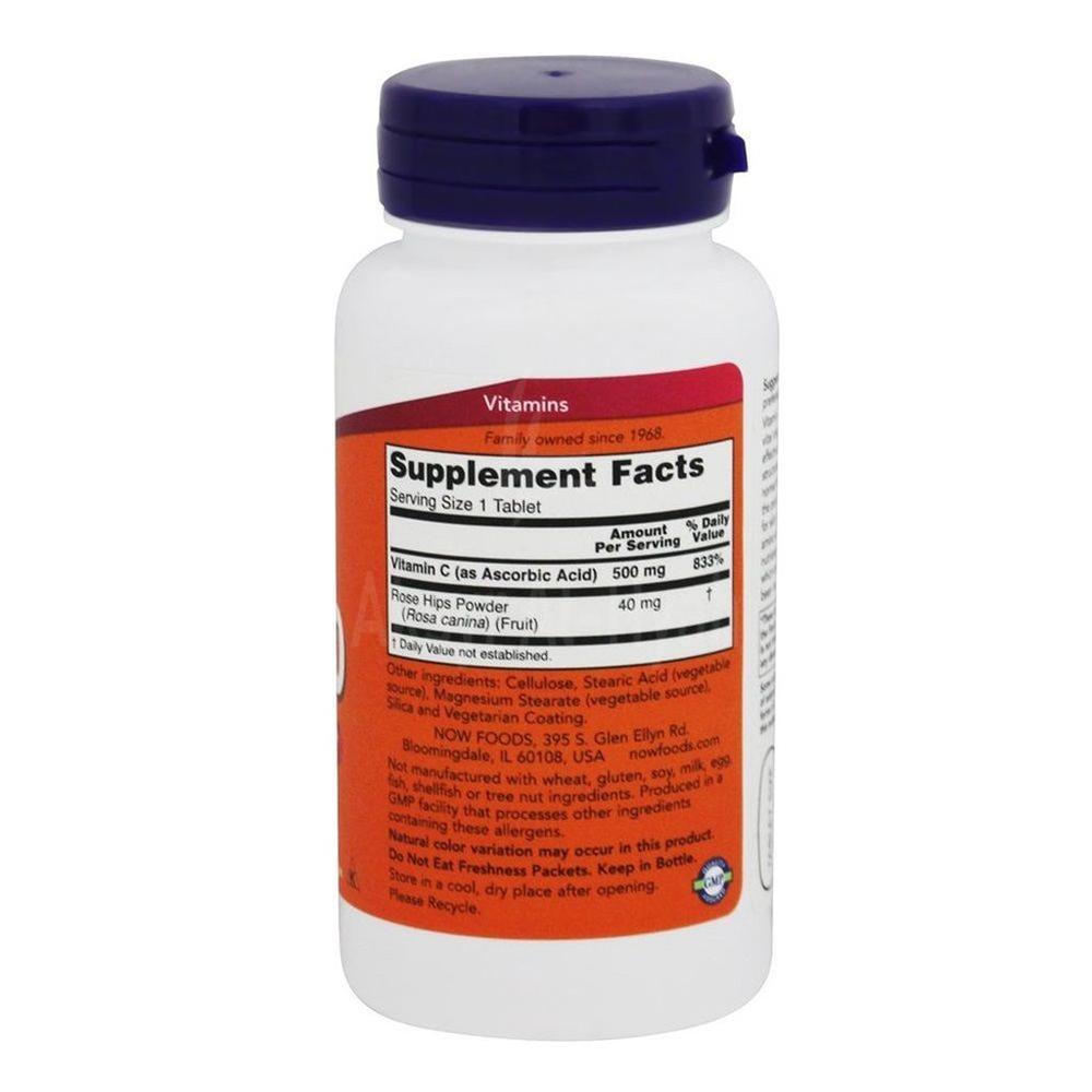 NOW VIT.C 500  W/ROSE HIPS 100'S #17921 1
