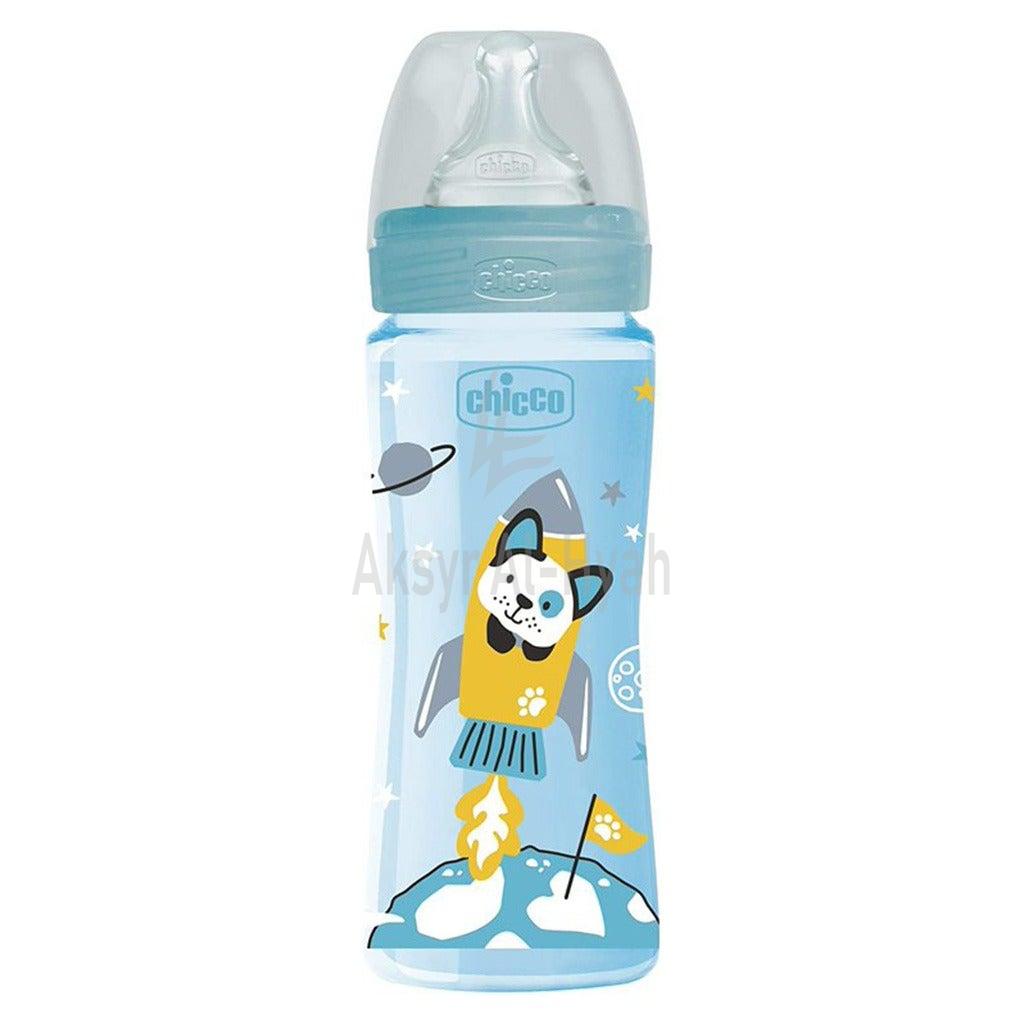 CHICCO(286372)BABY WELL BEING PLASTIC BOTTLE BOY 330ML