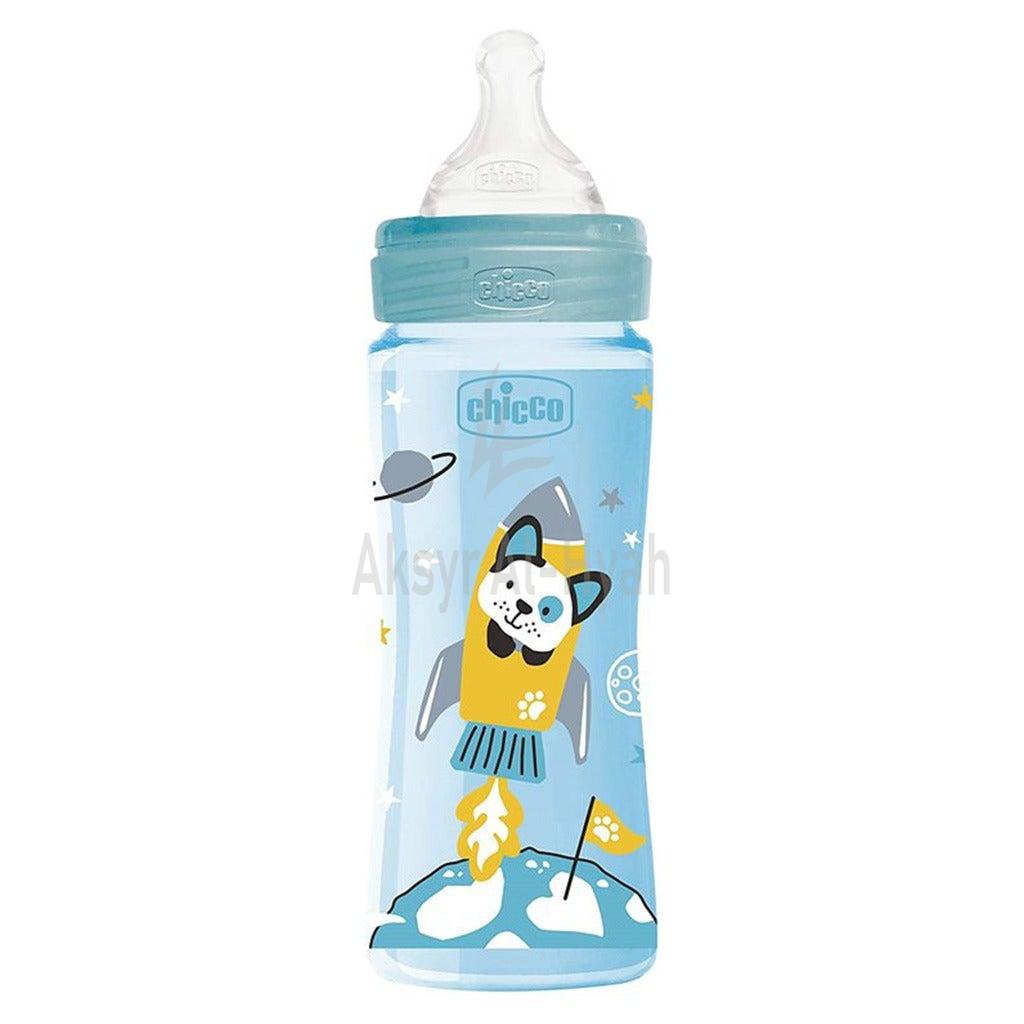 CHICCO(286372)BABY WELL BEING PLASTIC BOTTLE BOY 330ML 1