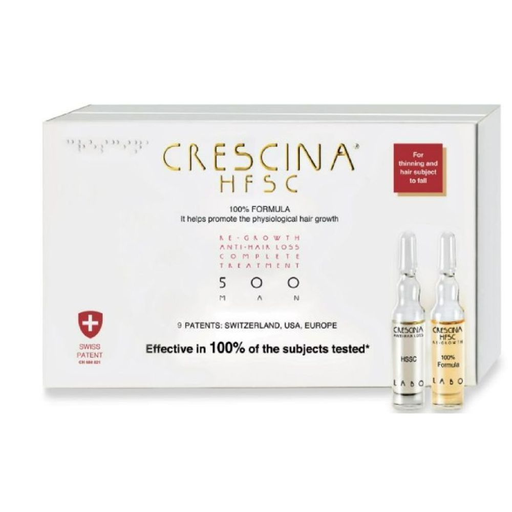 CRESCINA TRANSDERMIC HSFC COMP TREAT 500 MEN 10X10VIALS