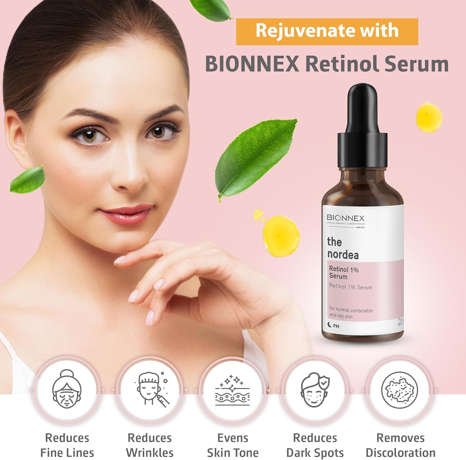 BIONNEX NORDEA ANTI-AGEING RETINOL 1% SERUM 30ML#19139 2