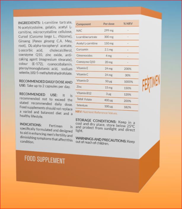 APEXAM FERTIMEN CAPSULES 60'S 1