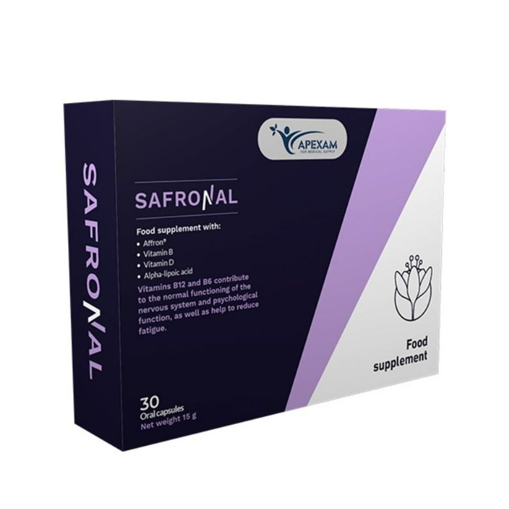 APEXAM SAFRONAL CAPSULES 30'S