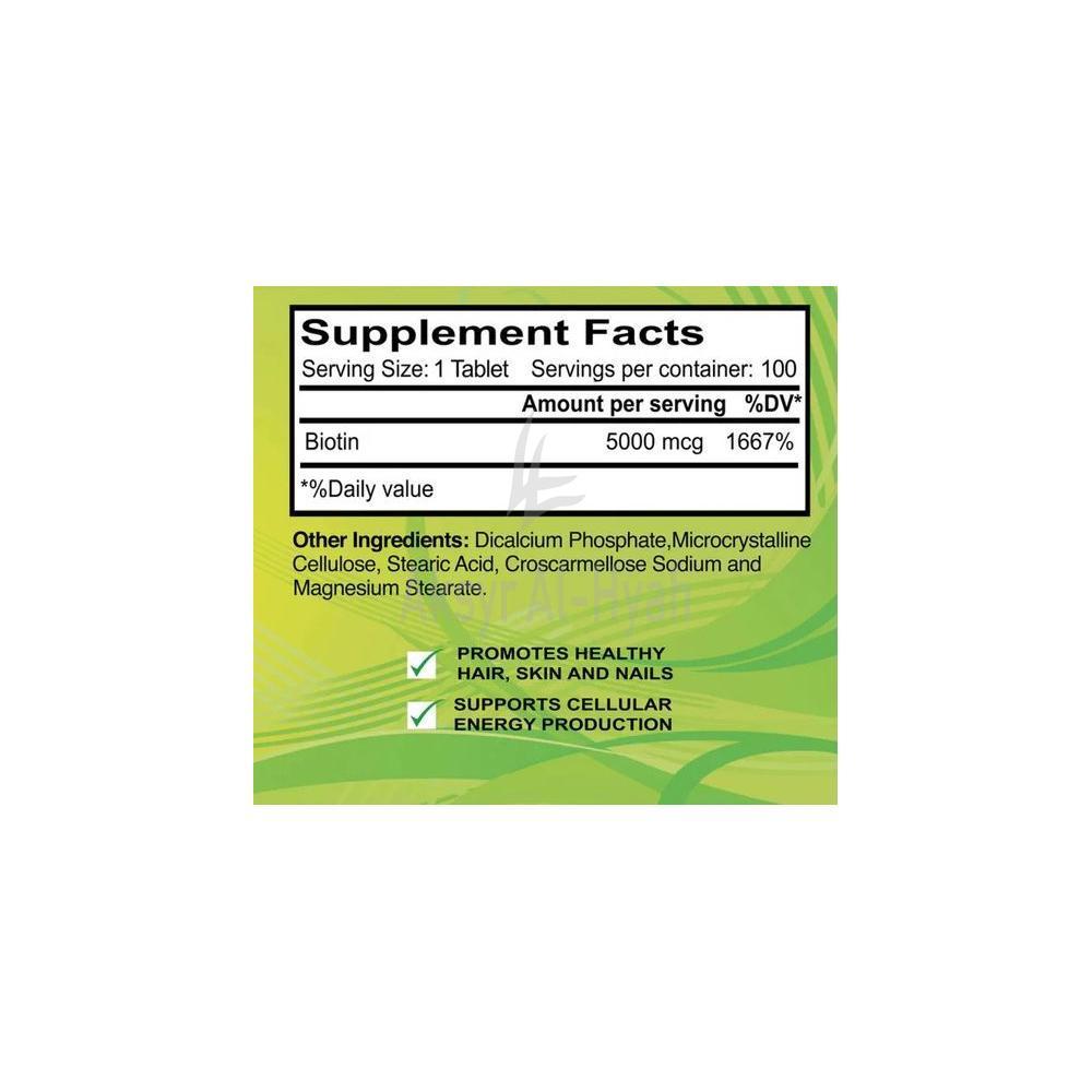 ALFA BIOTIN 5000 TAB 100'S #15503 1