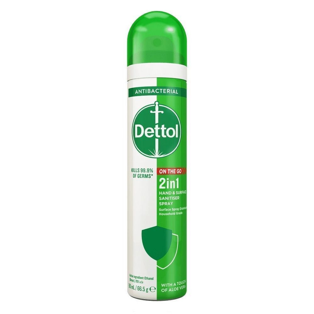 DETTOL 2IN1 SANITIZER SPRAY 90ML