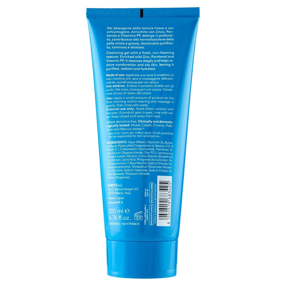 KORFF ESSENTIAL PURIFYING GEL 200ML 1