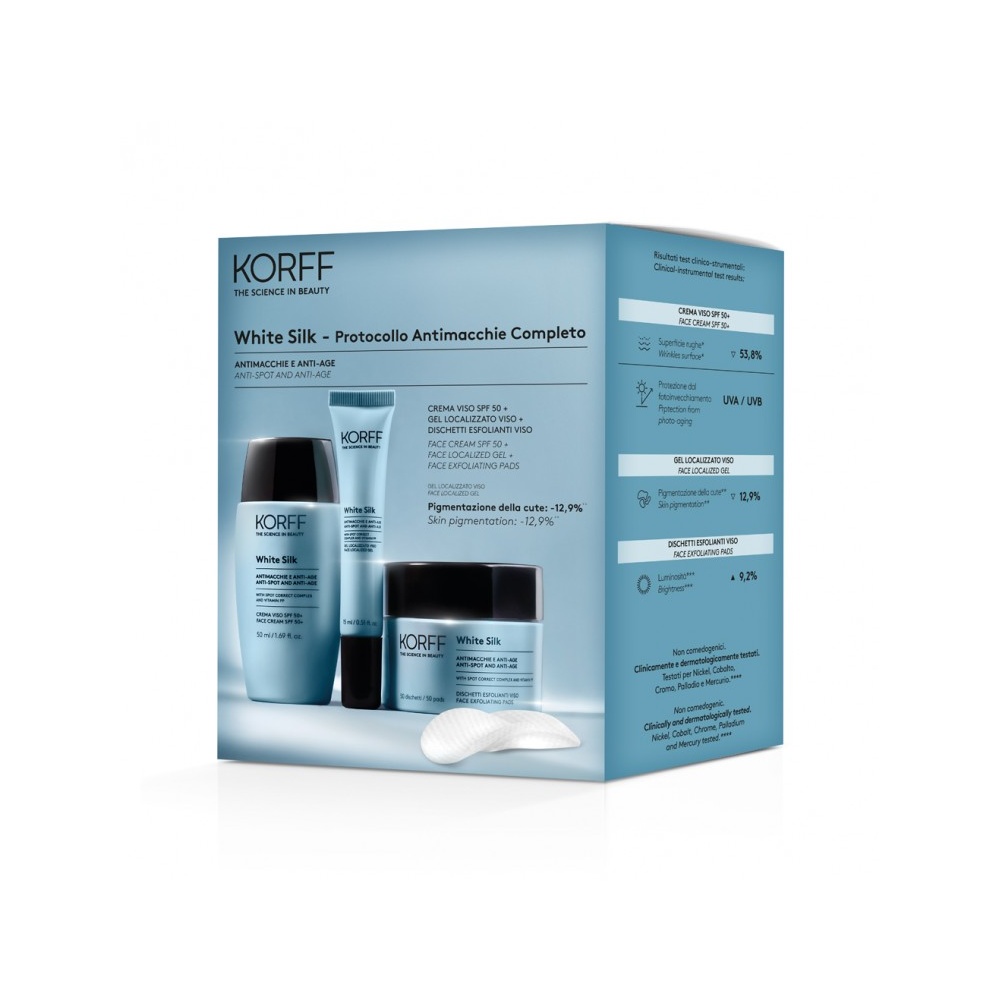 KORFF WHITE SILK FACE KIT (CREAM+GEL+PADS) 1