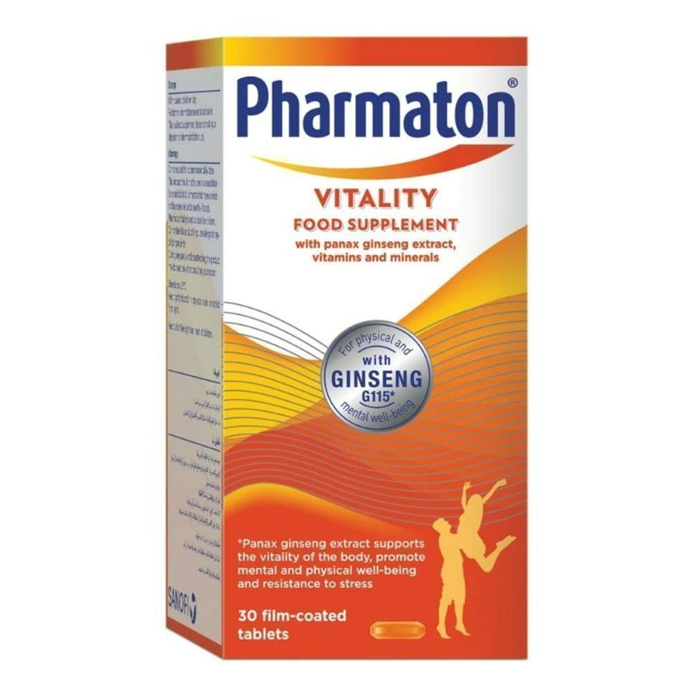 PHARMATON VITALITY TABLETS 30'S