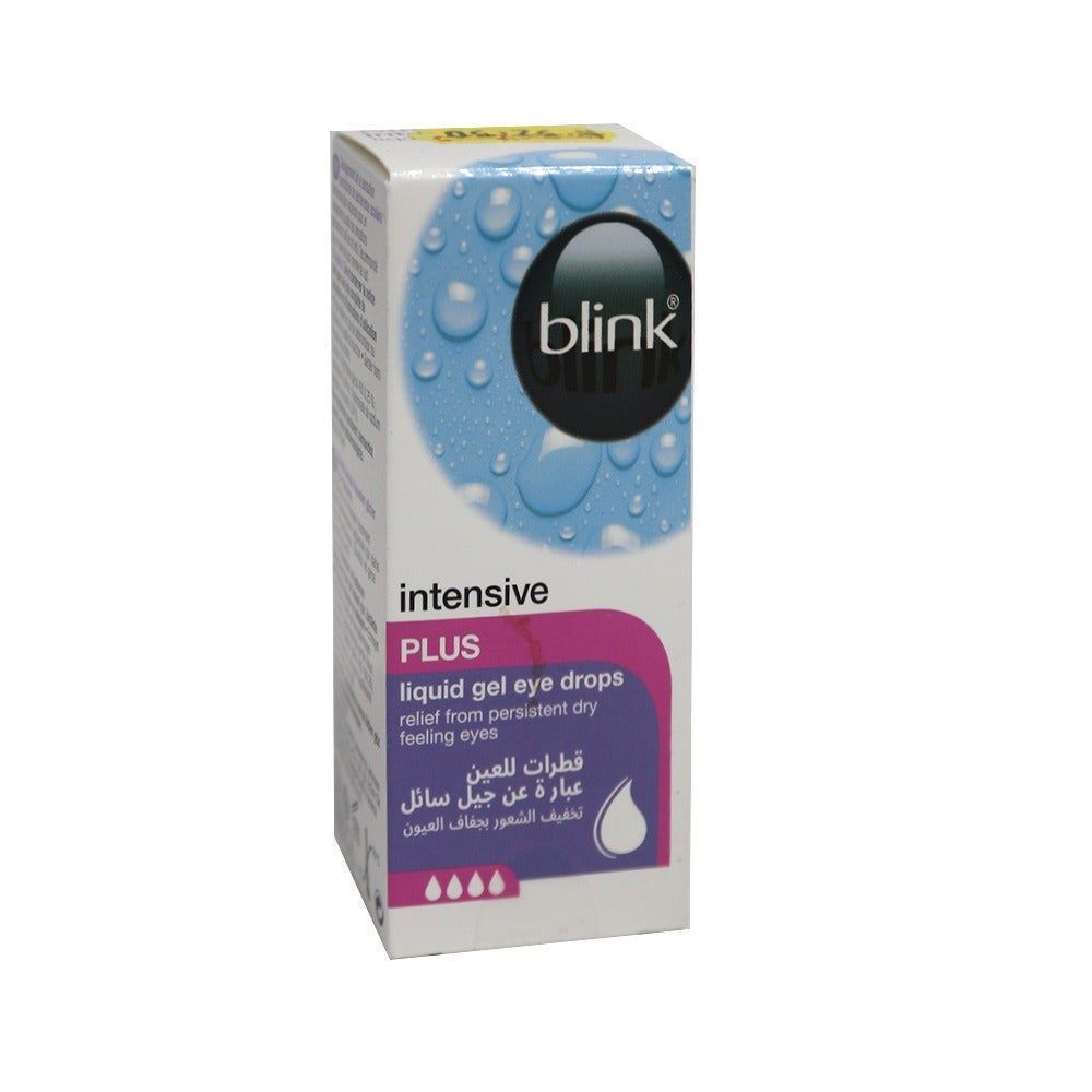 BLINK INTENSIVE PLUS LIQUID GEL EYE DROPS 10ML