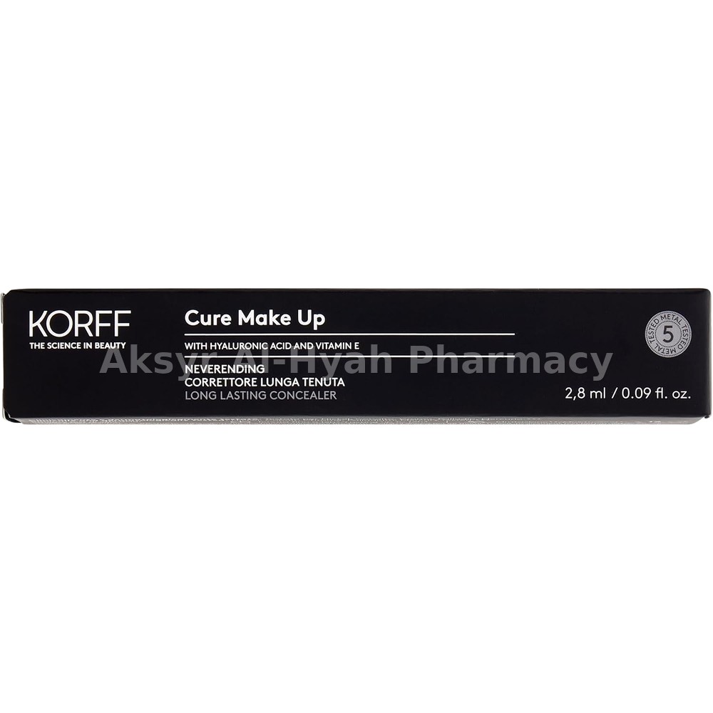KORFF CURE MAKE UP NEVERENDING LONG LASTING CONCEALER 03 2.8ML 1