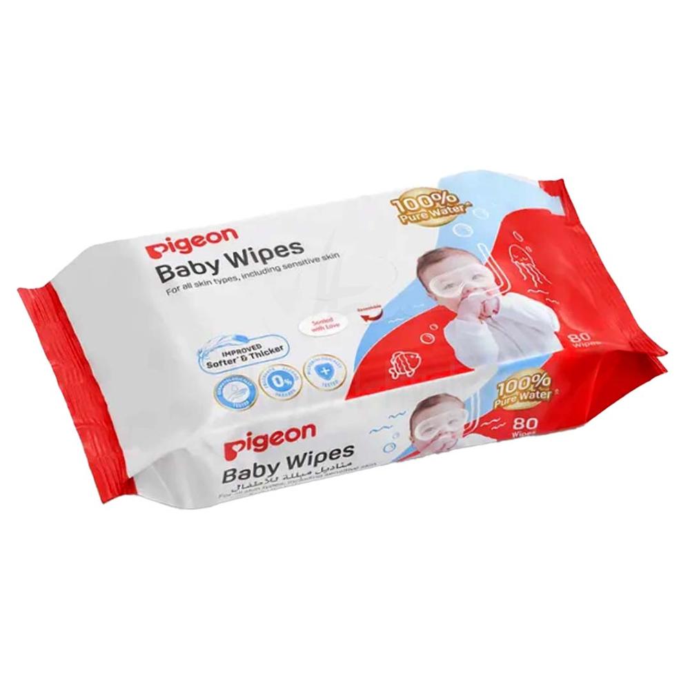 PIGEON(79477 ) BABY WIPES100% PURE WATER 80'S