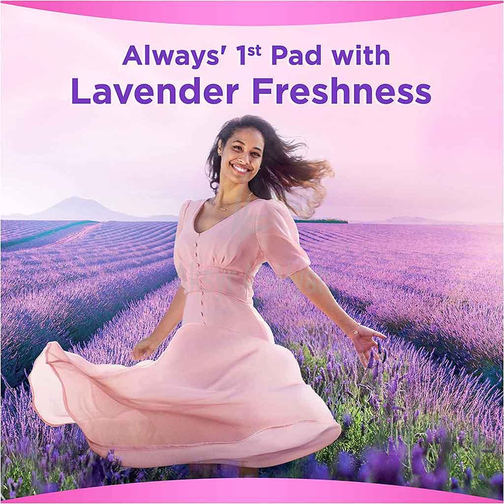 ALWAYS SKIN LOVE MAXI THICK LARGE 24'S(LAVENDER) 2