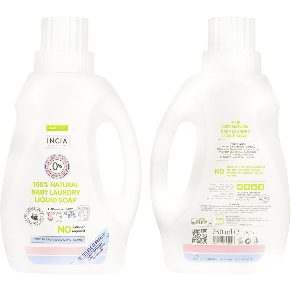 INCIA BABY LAUNDRY LIQUID SOAP 750ML 1