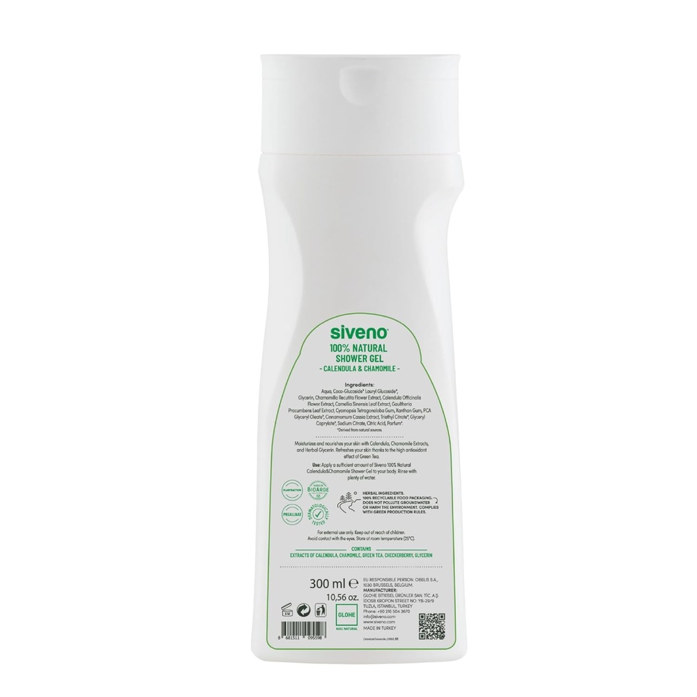 SIVENO NATURAL SHOWER GEL 300ML 1