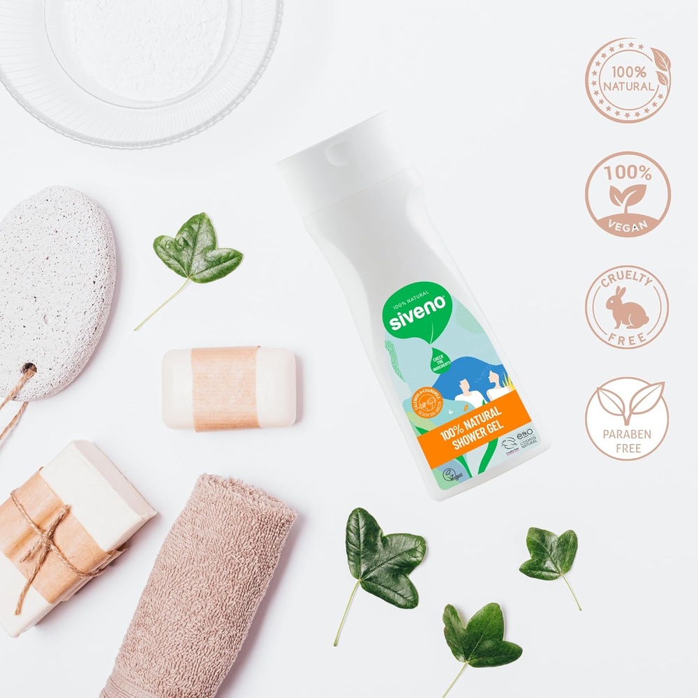 SIVENO NATURAL SHOWER GEL 300ML 3