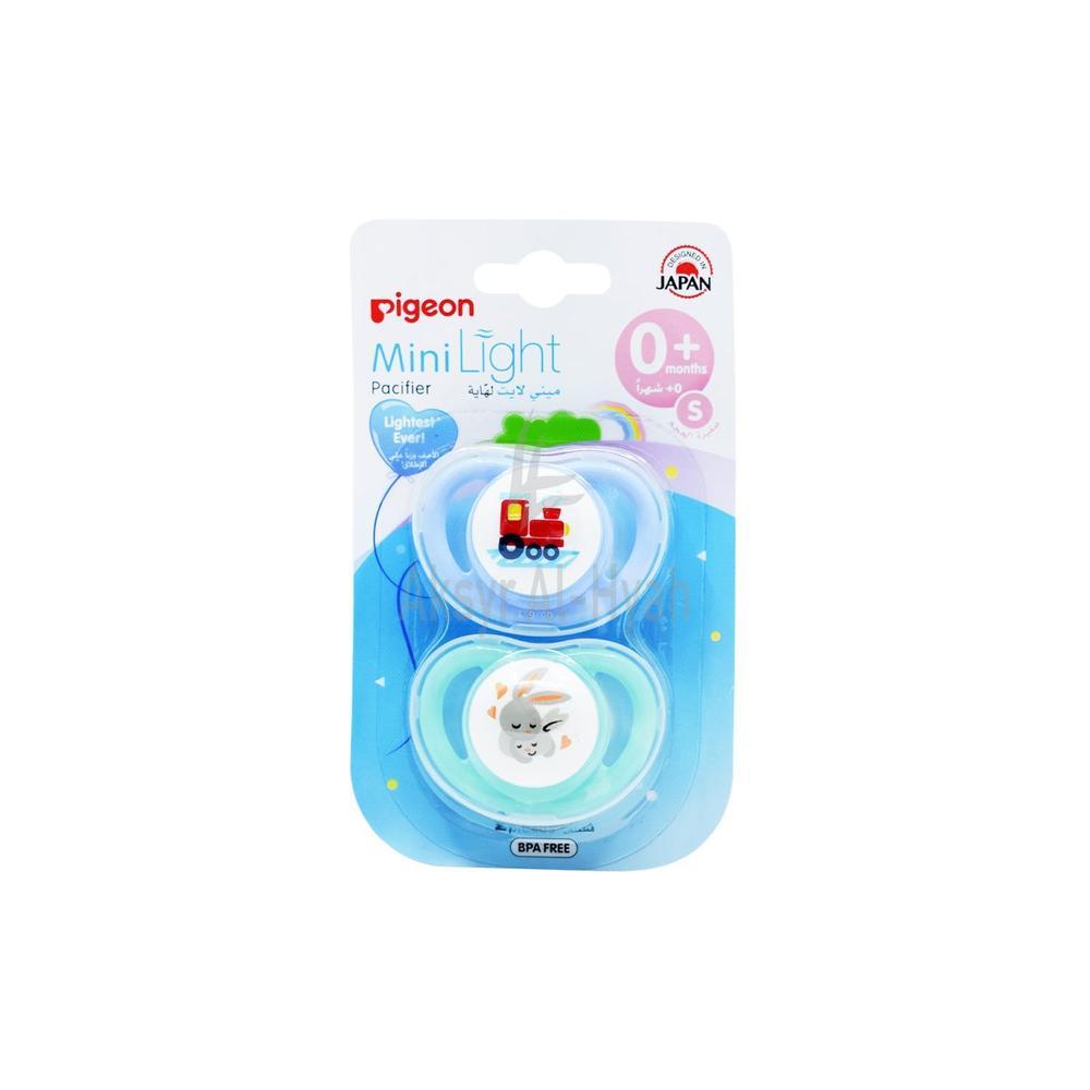 PIGEON PACIFIER MINI LIGHT (M)BOY TRAIN&RABBIT#78259
