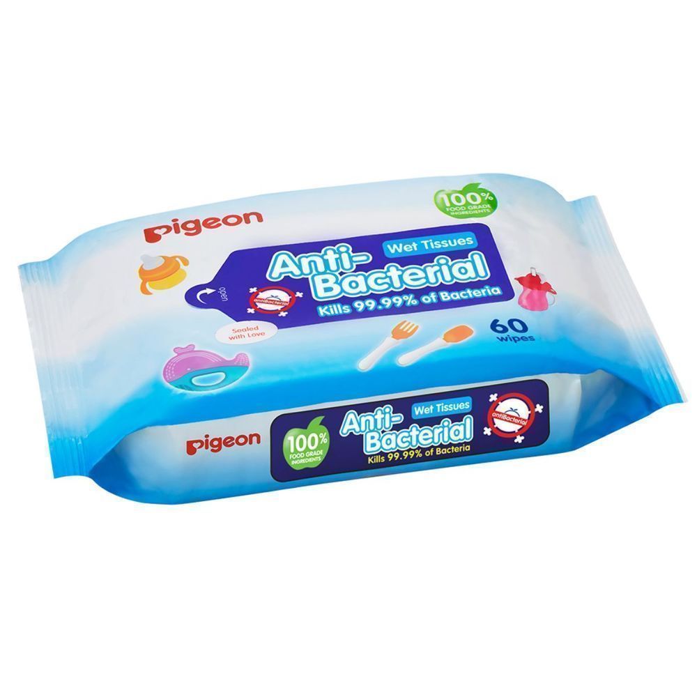 PIGEON(78467) ANTI-BACTERIAL WET WIPES 60'S