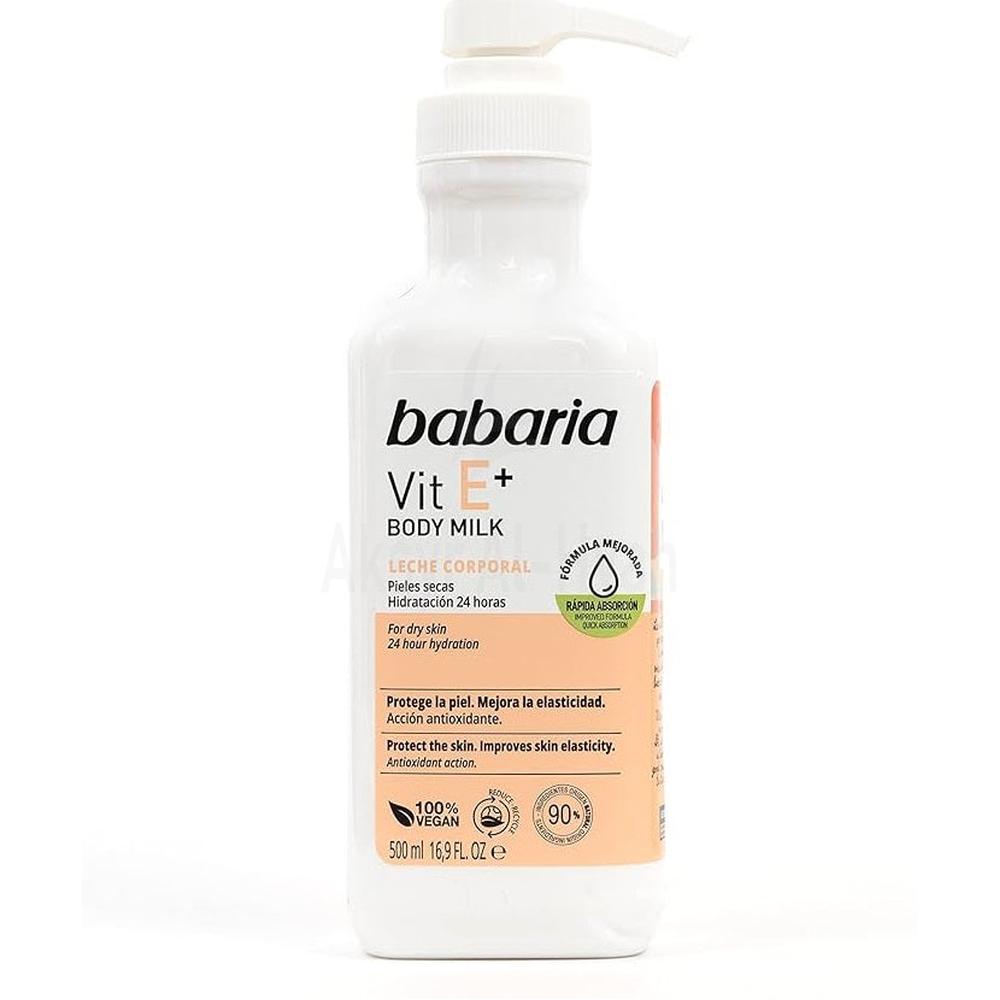 BABARIA VITAMIN E+ BODY MILK500ML#0103