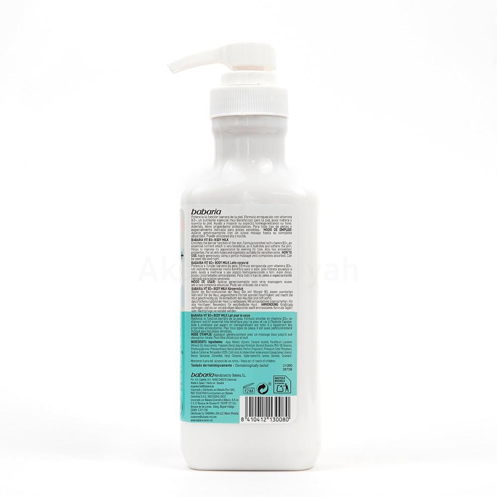 BABARIA VITAMIN B3+ BODY MILK500ML#0080 2