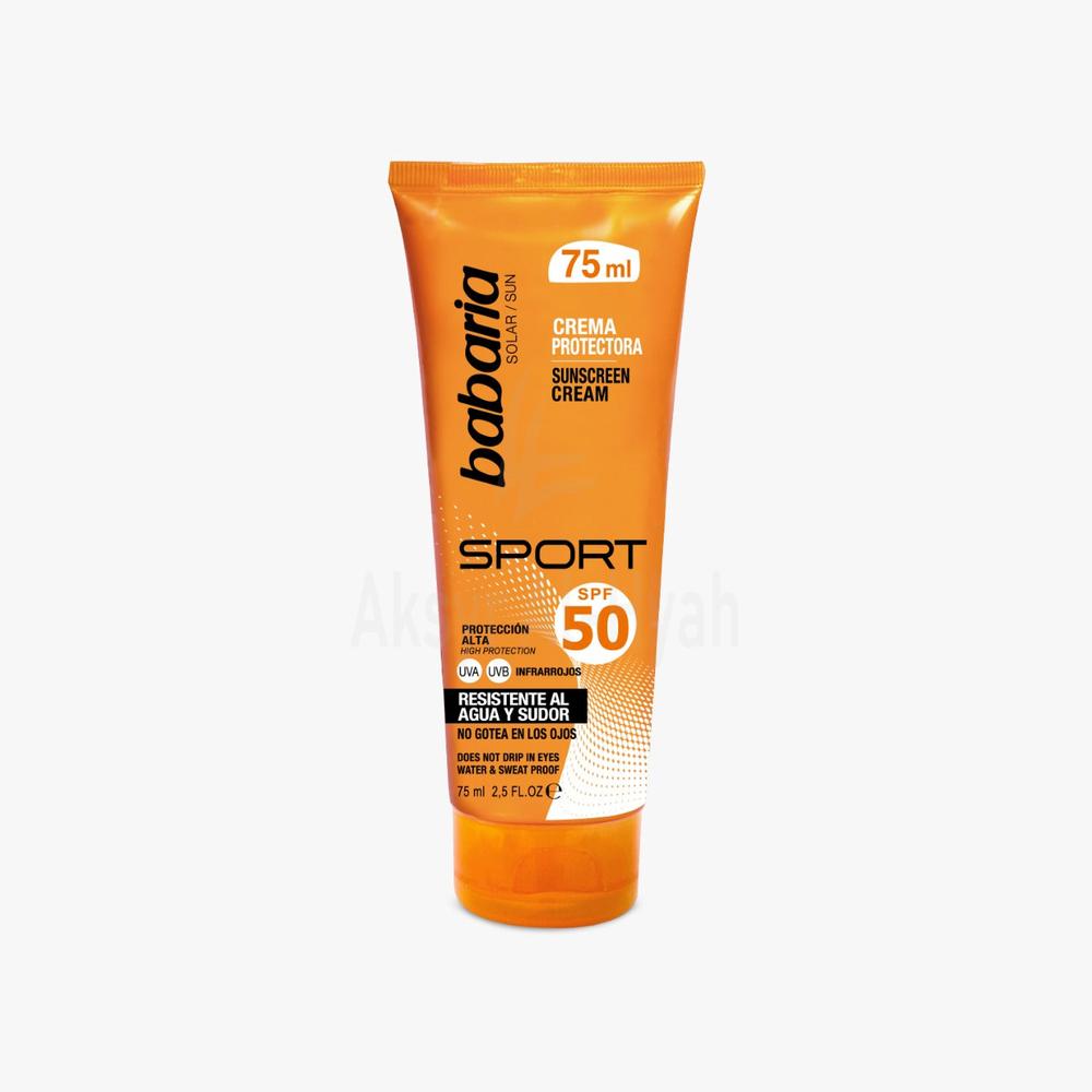 BABARIA SUNSCREEN SPORT CREAM SPF50 75ML#061